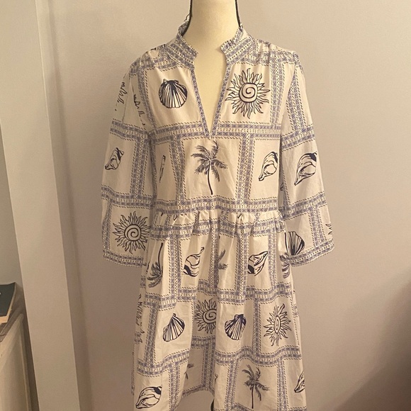 NET Calypso size small beach theme dress - Picture 1 of 10